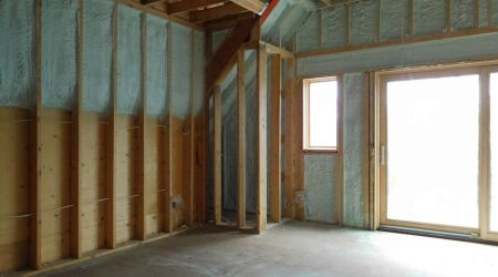 spray foam application