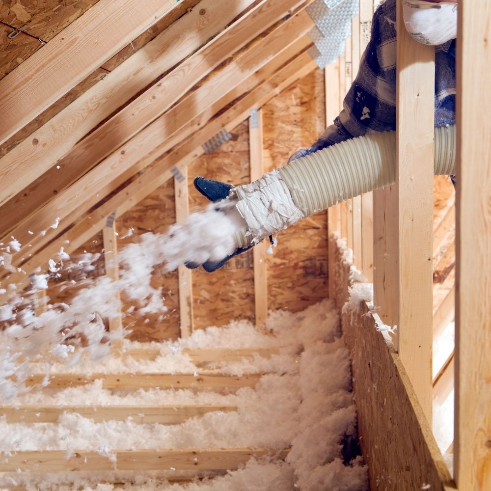 blown in insulation in attic