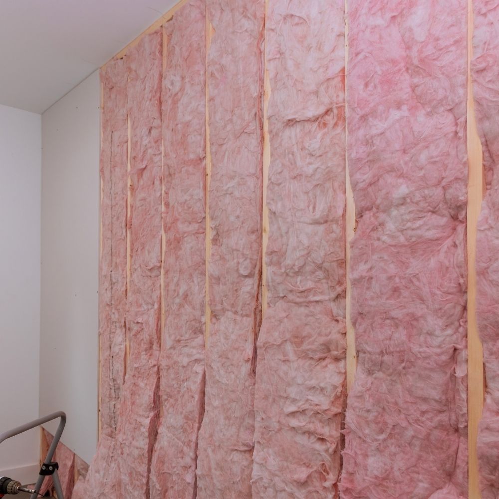 fiberglass insulation in wall